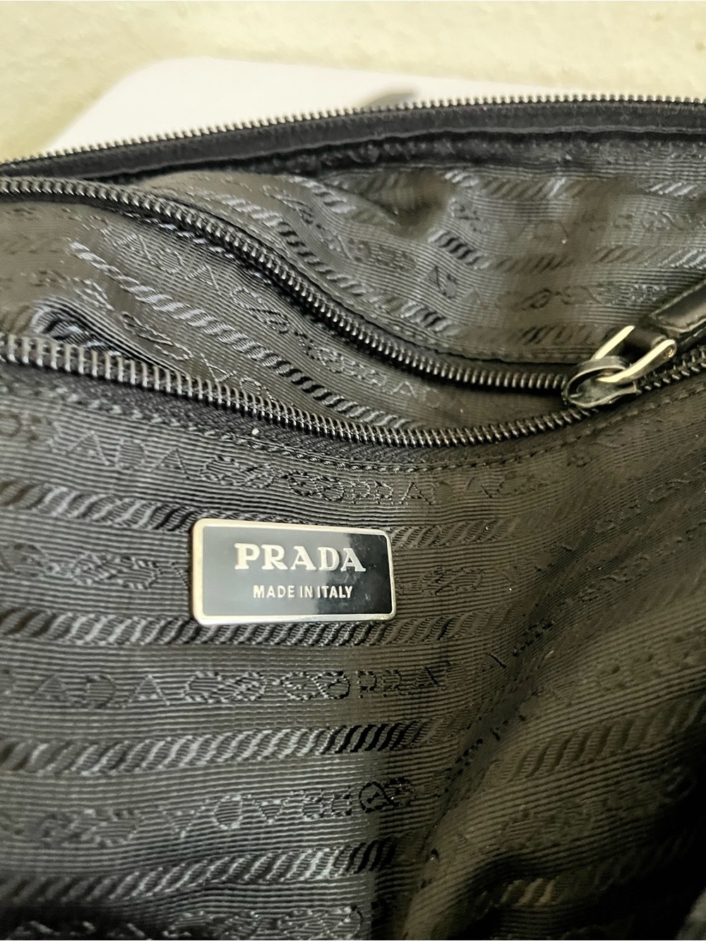 Prada black nylon messenger bag - Picture 11 of 12